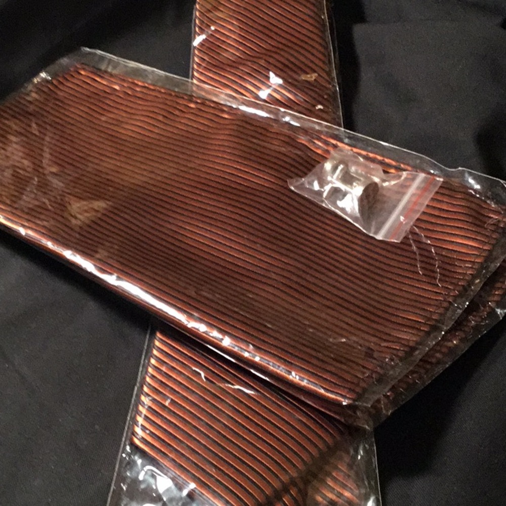 Tie With Matching Cuff Links Handkerchief Silk - image 2